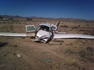Front view. The north-west end of runway 33 is in the background.