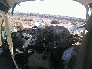 A look at the panel from the cargo area.